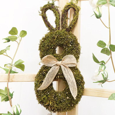 Amazon Home Easter Rabbit Decorations Natural Plant Simulation Plant Pendant Photo Props
