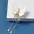 Korean Style New Fairy Pearl Tassel Butterfly Grip Women's Back Half Tie Small Shark Clip Fairy Hair Clip