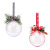 Amazon New Christmas Decorations Artificial Flower Wood Piece Christmas Ball Set Pet Christmas Tree Pendant