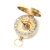 Factory Direct Supply G50 Gold Flip Brass Compass, Luminous High-End Pocket Watch Compass High Precision Large Quantity