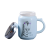 Creative with Cover Office Ceramic Cup Mirror Cup Gift Mug Vacuum Cup Advertising Water Cup
