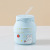 Cup with Straw Ceramic Cup Online Red Ribbon Straw Cup Korean Mug Student Milk Cup Men and Women Creativity Gift