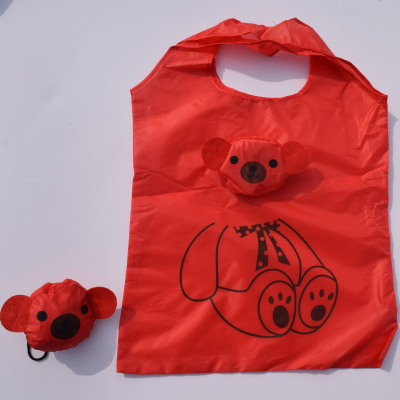 Eco-friendly Bag Cartoon Animal Foldable Supermarket Shopping Storage Bag in Stock Wholesale Convenient Handbag Wholesale