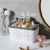 W16-2427 Rattan-like Desktop Storage Basket Household Sundries Storage Basket Plastic Kitchen Storage Basket Snacks Storage Basket