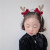 Christmas Children Headwear Cute Deer Horn Headband Elk Barrettes Khaki Baby Festival Head Clip Mori Style Girls' Headband