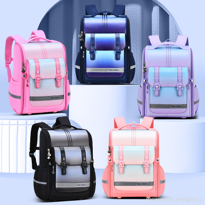 One Piece Dropshipping Primary School Schoolbag Grade 1-3-6 Spine Protection Burden Alleviation Backpack Wholesale