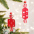 Amazon Cross-Border New Christmas Decorations Nordic Painted Wooden Car Candy Christmas Tree Pendant