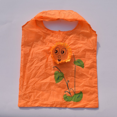SUNFLOWER Handbag Creative Folded Bag Fashion Convenient Shopping Bag Environmental Protection Polyester Pouch Wholesale
