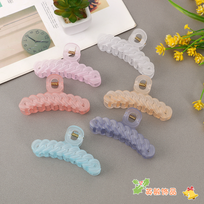 Simple Back Head Grip Hair Volume More than Barrettes Female French Shark Hairpin Hair Claw Temperament Girl Ponytail Clip Headdress