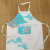 Polyester Printed Apron Imitation Cotton and Linen Factory Direct Sales Export Best-Selling Apron Printing Neck Sling Pocket Apron