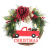 Cross-Border Amazon New LED Car Wooden Board PE Glowing Christmas Garland Christmas Decorations Door Pendant