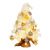 Cross-Border New Christmas Decorations Flocking Mini Christmas Tree Package Led Desktop Christmas Tree Ornaments