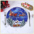 Christmas Theme Plate Decoration Props Dinner Plate Party Tableware Party Dinner Plate