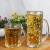 Transparent Beer Glass Bark with Handle Beer Mug Tea Cup Beverage Glass Thick Heat-Resistant Beer Cup