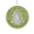 Cross-Border Christmas Decorations Painted Light round Hollow Light Plate Pendant Christmas Tree Pendant