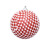 Red 8cm Sequined Snowflake Shaped Foam Ball Christmas Ball Scene Layout Pendant