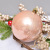 Cross-Border Christmas Decorations 12/8cm Rose Gold Painted Hollow Christmas Ball Gift Bag Christmas Tree Pendant