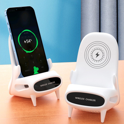 Mobile Phone Holder Wireless Charger for Apple Huawei Fast Charge PD Charging Plug Dedicated Desktop Live Stream Holder