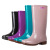 Rain Boots Women's High-Top Rain Shoes Non-Slip Waterproof and Hard-Wearing Rain Boots Cotton-Padded Warm-Keeping Outer Wear Rubber Boots Work Wear-Resistant Rubber Shoes