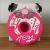 Cartoon Donut Water Cup Drop-Resistant Silicone Cup with Straw Children Portable Shoulder Strap Plastic Cup Baby Gift Kettle