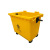 660L Thick Trash Can Outdoor Large Sanitation Hand Push Plastic Sanitation Cart Large Capacity Mobile Sanitation Cart