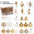 Amazon New Christmas Decorations 130pcs Tree-Top Star Painted Christmas Ball Set Christmas Tree Pendant