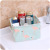 Cartoon Fresh Cotton Linen with Handle Desktop Sundries Basket Storage Box Cabinet Small Clothing Fabric Storage Basket Wholesale