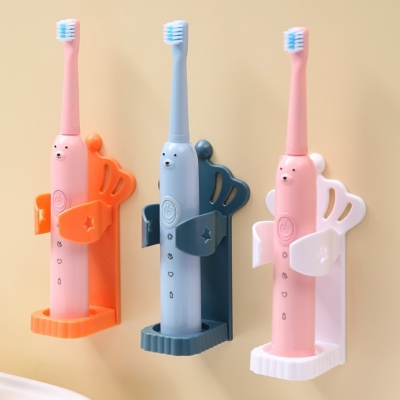 Bathroom Punch-Free Crown Wall-Mounted Shaver Holder Adult and Children Toothbrush Holder Storage Rack Electric Toothbrush Holder