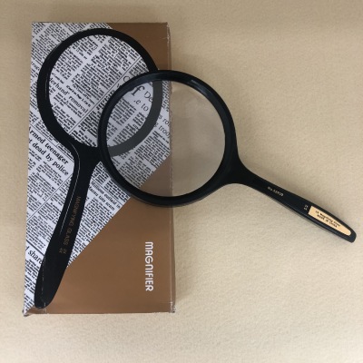 Wholesale Large Diameter Reading Magnifying Glass Hand-Held Magnifying Glass Mother and Child Double Mirror Elderly Student, Gift 100mm