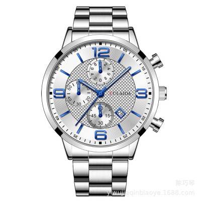 Cross-Border Foreign Trade Men's Watch Calendar Quartz Watch Amazon AliExpress Men's Business Sports Gift Watch Luminous