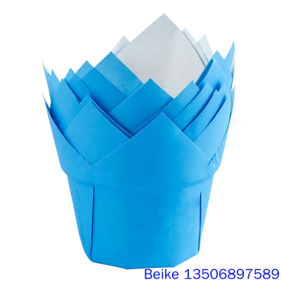 Cake Cup 14.5cm 200 PCs Tuilp Glass Flame Cup Cake Paper Tray Cake Paper Cups