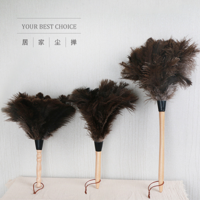 Ostrich Feather Duster for Home and Vehicle Retractable Feather Duster Cleaning and Sanitation Static Electricity Dust 