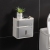 J46-J-1261 Toilet Tissue Box Toilet Paper Storage Rack Wall-Mounted Paper Extraction Roll Holder Tissue Box