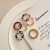 Korean Anna SS Same Style Acetic Acid Cold Style Minimalist Ring Unisex Mixed Color Ring