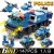 Compatible with Lego Boys and Girls Educational Toys Small Particles Assembling Building Blocks Small City Police Car Tank Military Puzzle