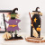Cross-Border New Halloween Decorations Witch Ghost Painted Wooden Ornament Party Dress up Props Ornaments