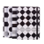 New A5 round Corner Hard Copy Black and White Geometry Notebook Simple Fashion Notepad Office Supplies Wholesale