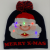 Fashion Adult  Knitted Acrylic XMAS Hat w POM & LED