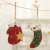 Amazon Cross-Border New Christmas Decorations Painted Christmas Stockings Gloves Christmas Tree Wood Products Pendant