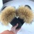 Fluffy Slippers Women 'S Imitation Fox Fur Women 'S Sandals Imitation Raccoon Fur Beach Shoes Flip-Flops European Station