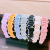 Forever Love Love Fabric Pearl Pleated Headband Solid Color Girl Wide Edge High Skull Top Headband Elegant Hair Accessories Hairpin