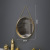 Nordic Style Iron round Wall-Mounted Mirror Bathroom Bathroom and Dormitory Mirror Wall-Mounted Washstand Wall-Mounted Cosmetic Mirror