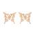 Korean Style Butterfly Studs Girlfriends New Stainless Steel Simple Butterfly Studs Wholesale Art Indie Ear Jewelry