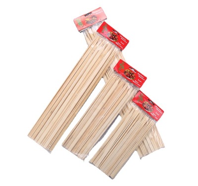 Custom barbecue flat bamboo sticks large meat mutton disposa