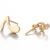 Foreign Trade Amazon New Product Love Heart Stud Earrings Electroplating XINGX Notes Simple Geometric Ornament Wholesale