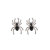 Cross-Border Halloween Series Earrings New Alloy Spider Bat Small Ear Studs Female European and American Jewelry Factory Wholesale