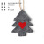 Christmas Home Decorations Felt Non-Woven Fabric Gray Christmas Tree Pendant