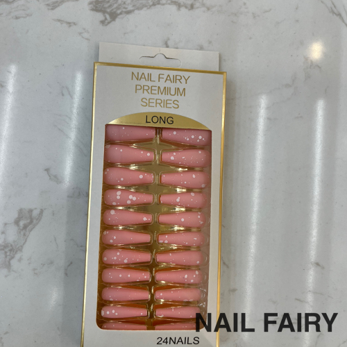 European and American Spot Frosted Long Ballet Nail Wear Nail Mid-Length Trapezoid Nail Piece False Nail 