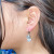 Earrings New S925 Silver Graceful Online Influencer High-Grade Long Bow Tie Stud Earrings Earrings Eardrops Female Wholesale Delivery