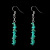 Foreign Trade Supply Handmade Natural Crystal Stone Beaded Earrings Multicolor Stone Tassel Earrings